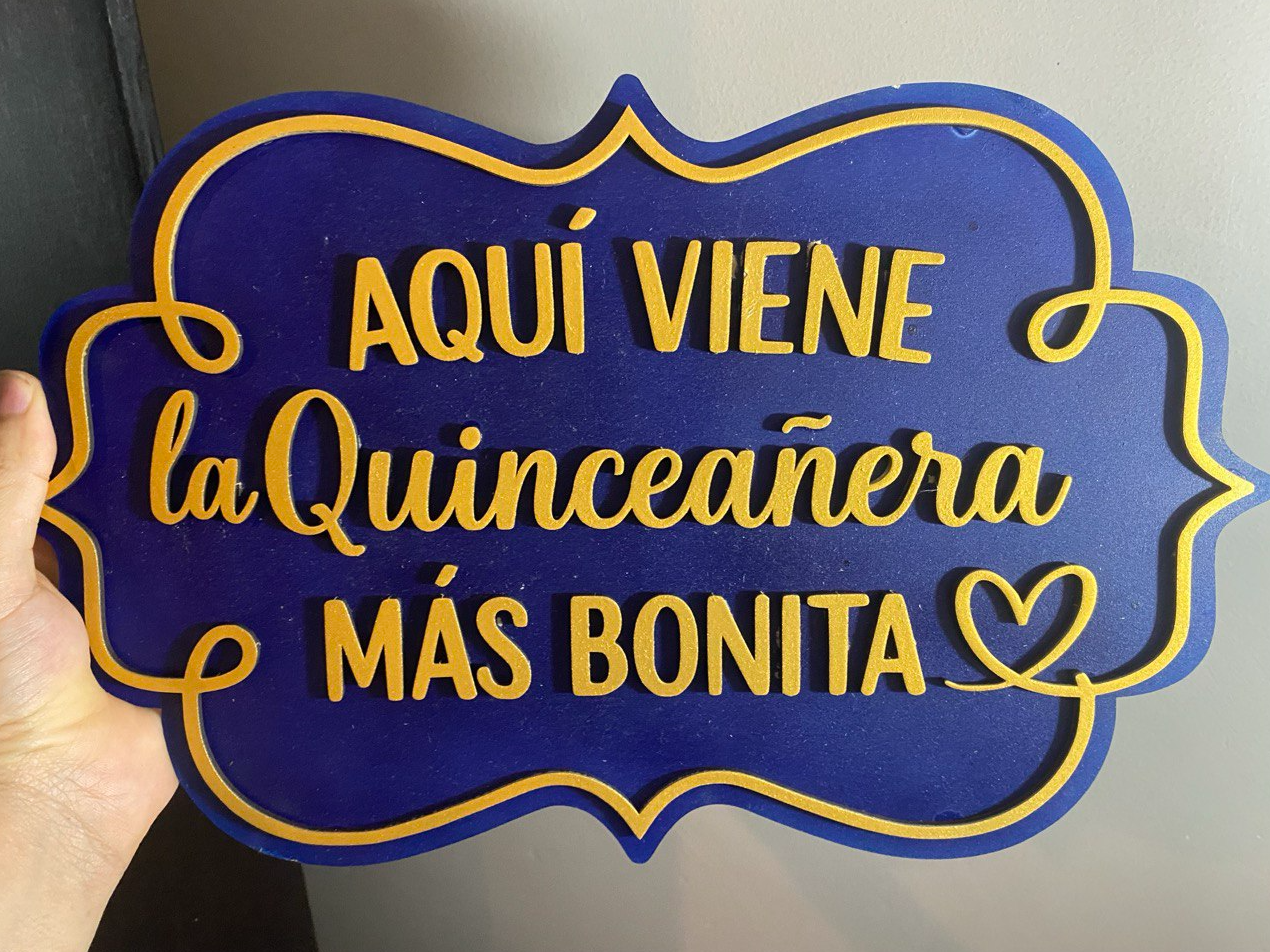 Letrero XV años