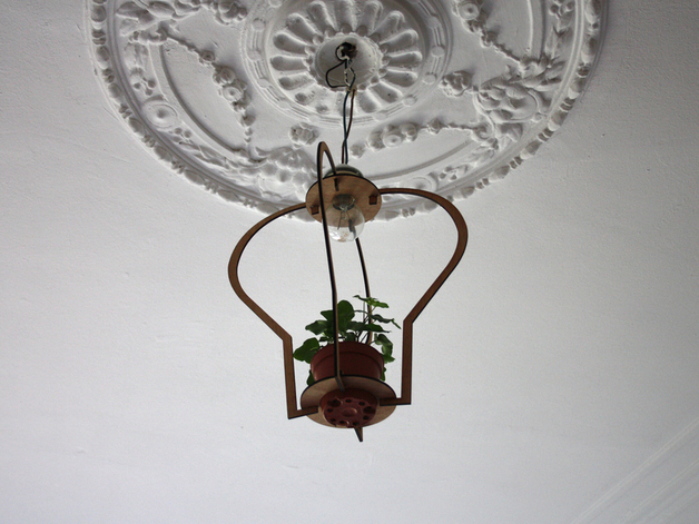 Light bulb lamp and pot holder