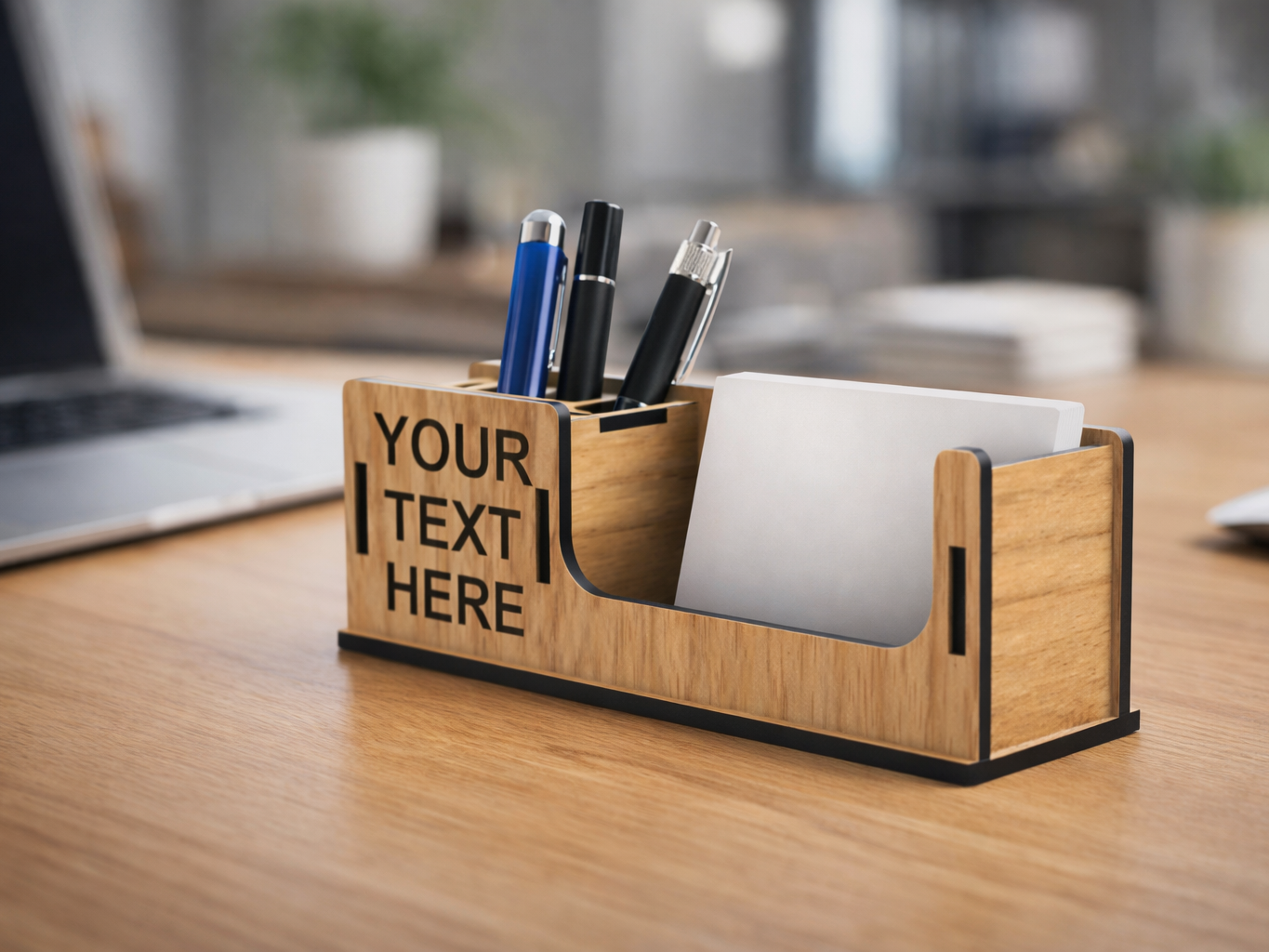 Business Card & Pen Organizer | SVG + DXF