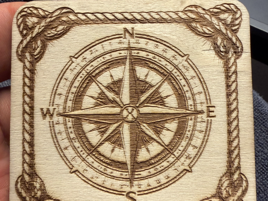 Nautical Compass Coaster