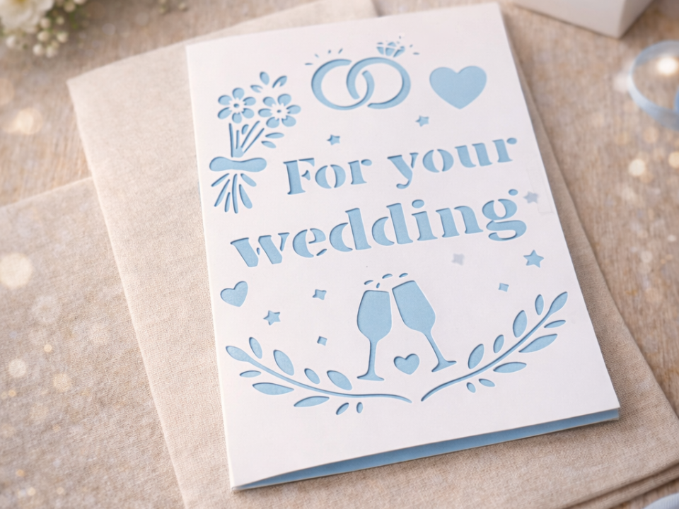 For Your Wedding Cutout Card Greeting card