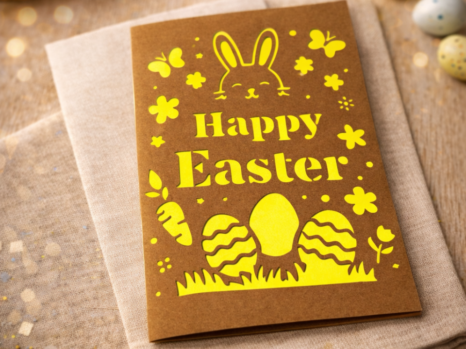 Happy Easter Cutout Card Greeting card