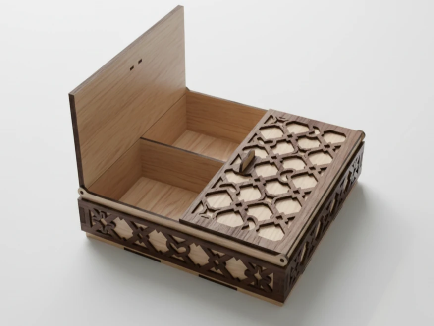 Arabesque Organizer Box – SVG Laser Cut Storage
