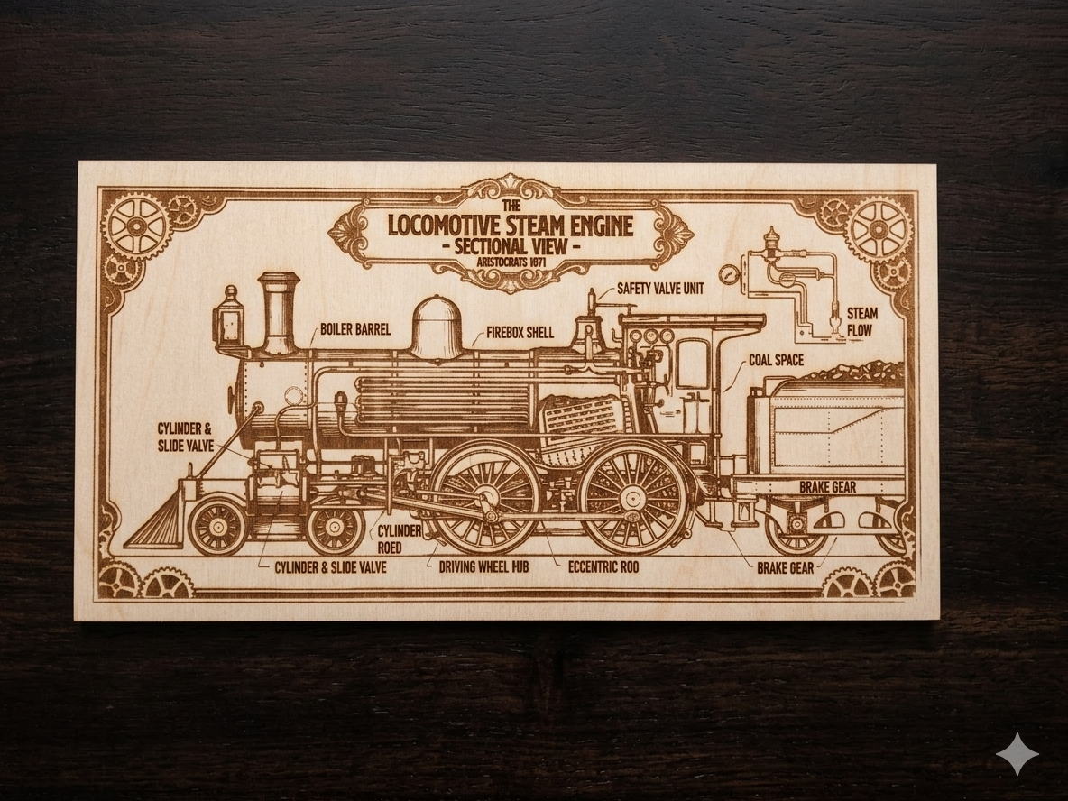Sectional Locomotive View