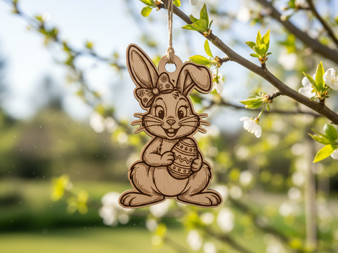 Easter Bunny Princess Ornament – SVG/PNG