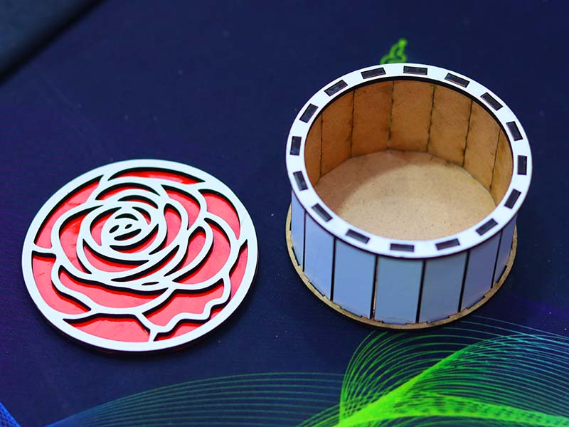 Round Jewelry Box SVG – Precision Laser Art