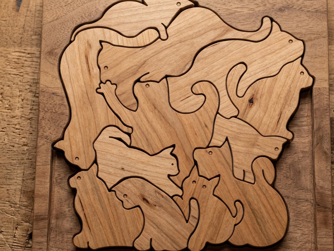 Wooden Animal Puzzle – Laser Cut CNC / SVG / DXF