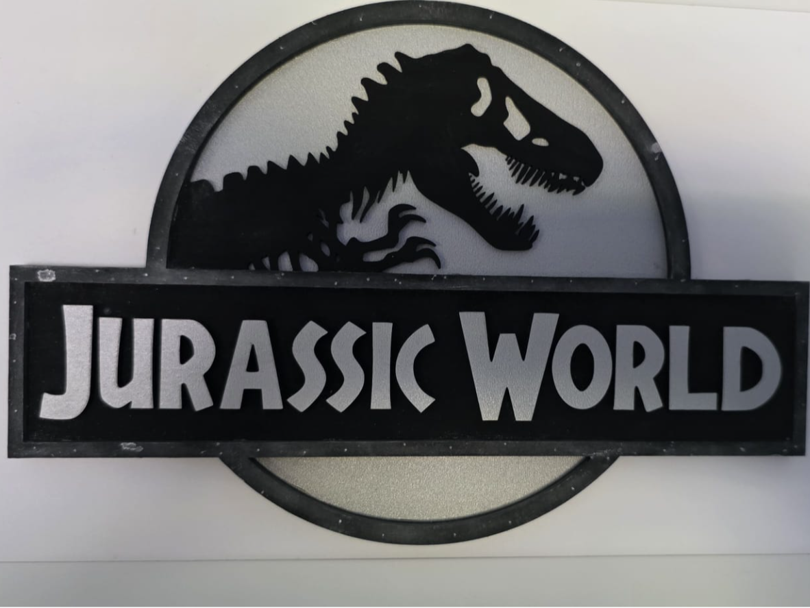 Jurassic World Logo – Laser-Cut-ready