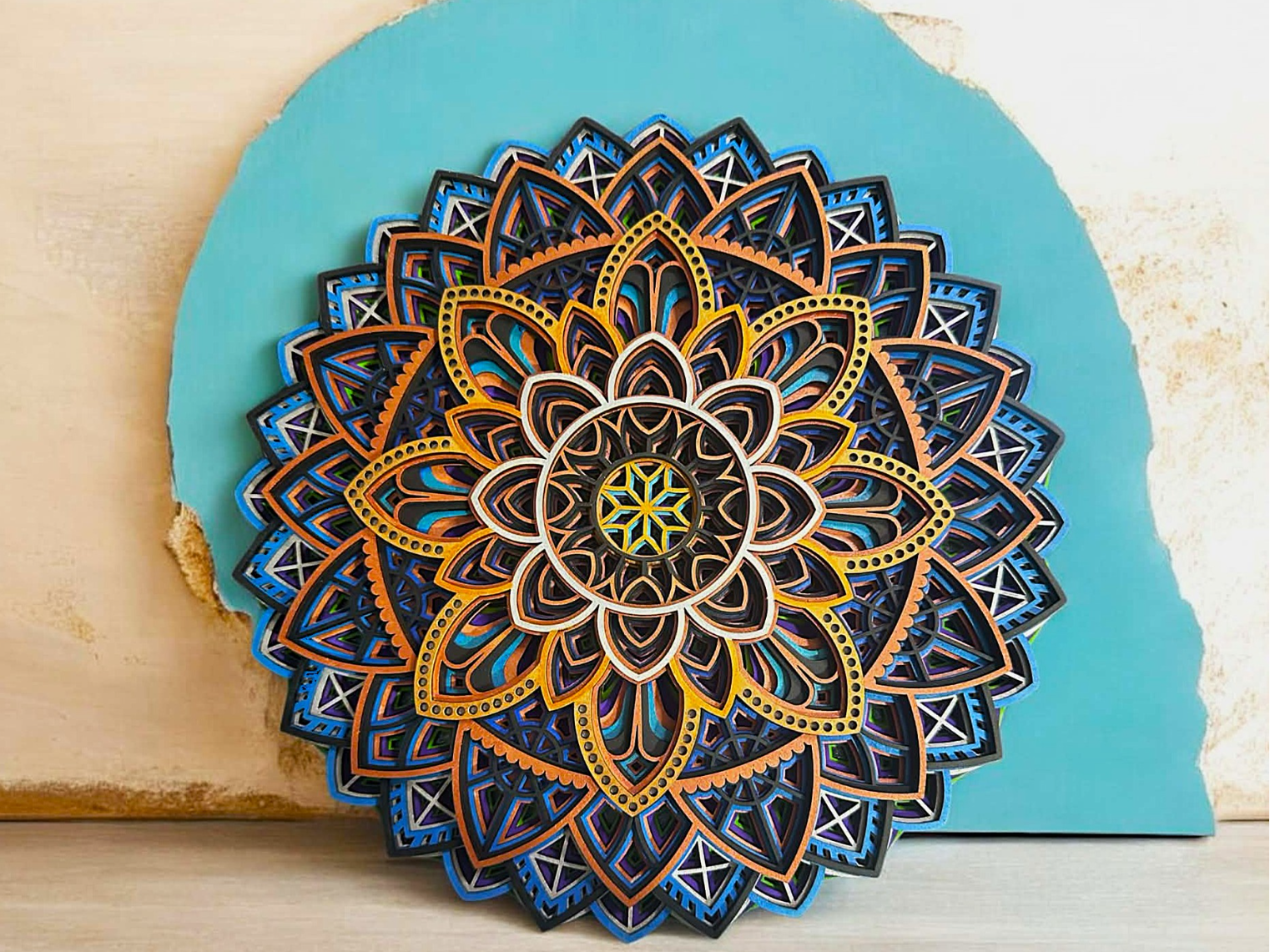 Multilayer Mandala Laser Cut SVG