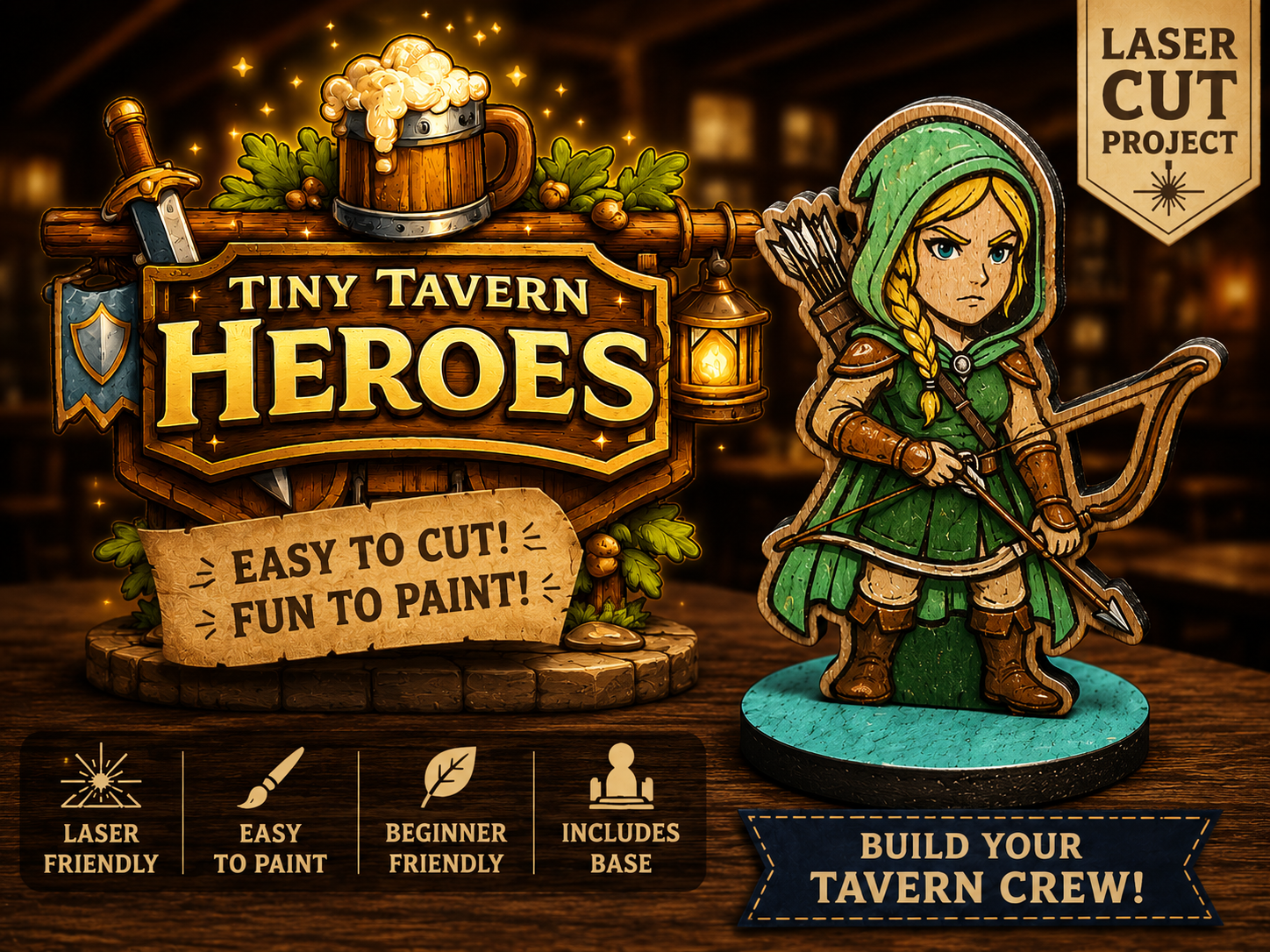 Tiny Tavern Heroes – Female Archer