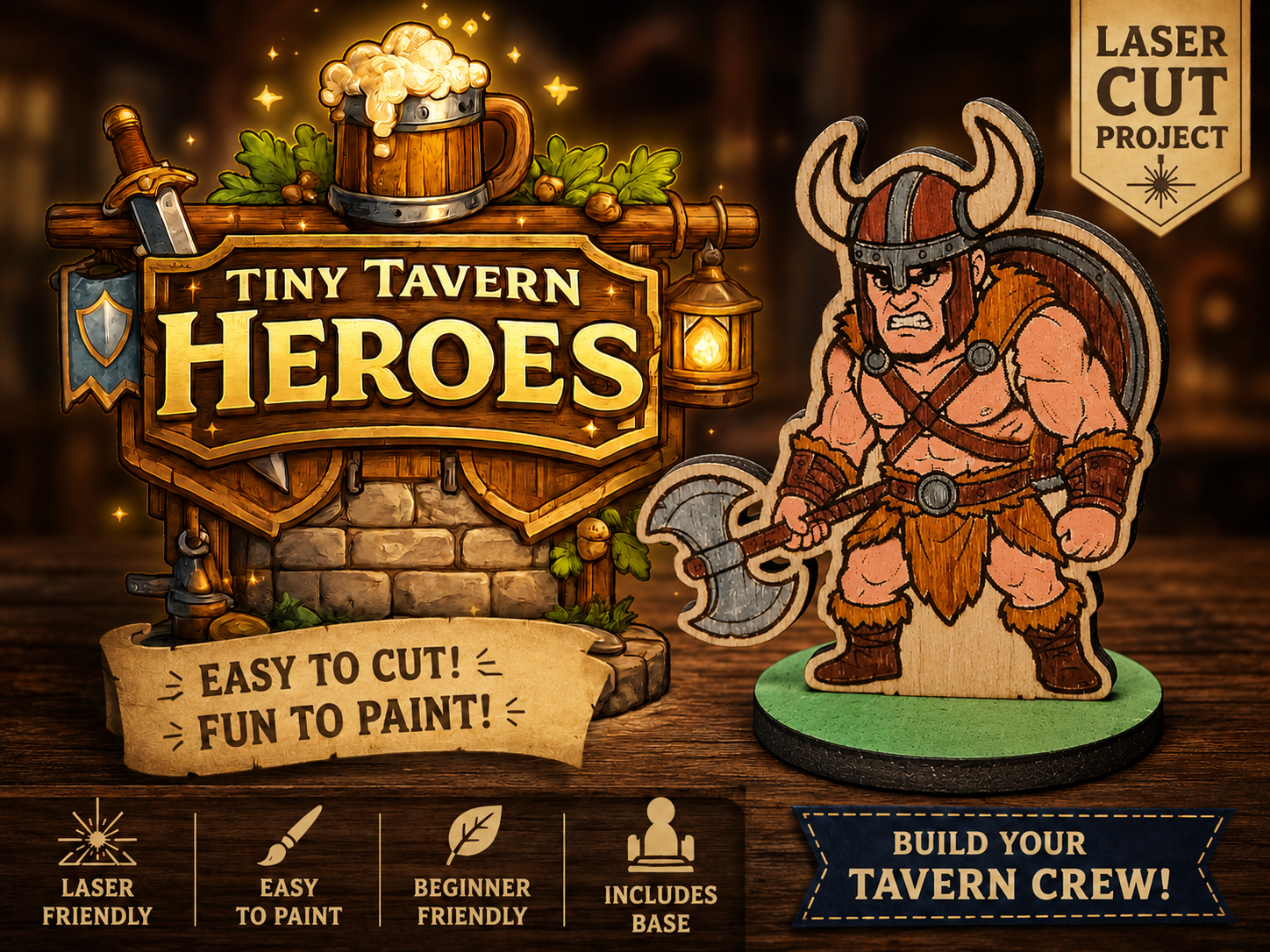 Tiny Tavern Heroes – Male Barbarian