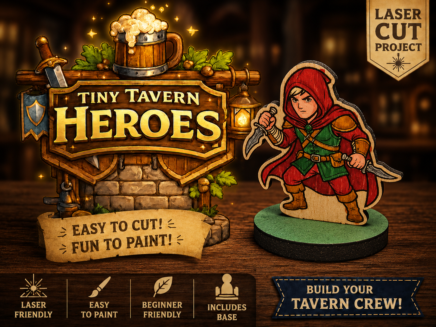 Tiny Tavern Heroes – Male Rogue