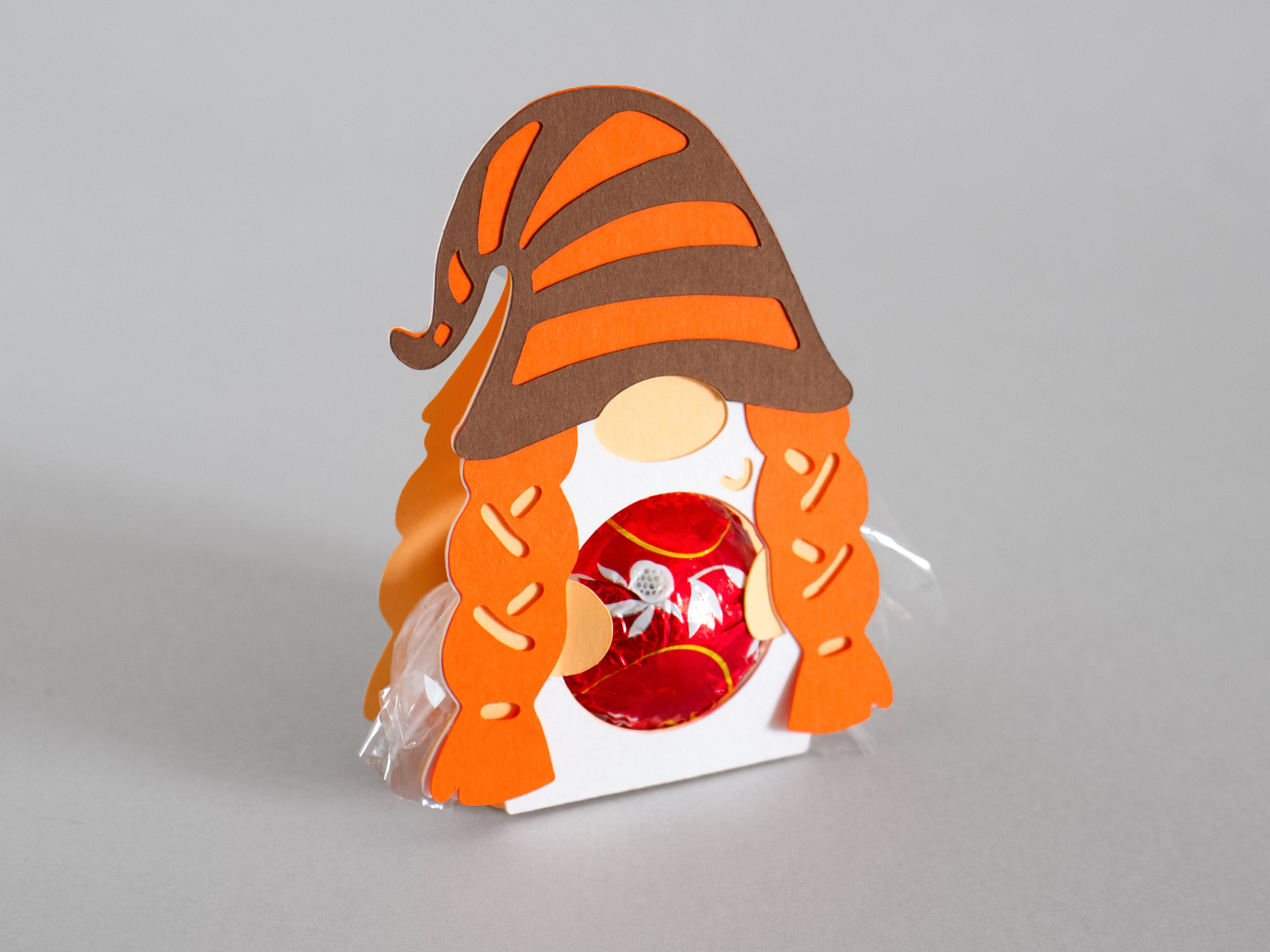 Thanksgiving gnome candy holder