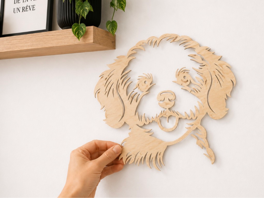 Puppy Wall Art – Basswood Edition