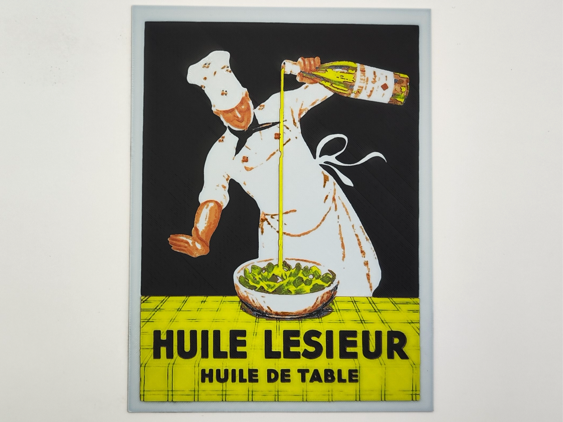 French vintage advertising poster - Huile Lesieur
