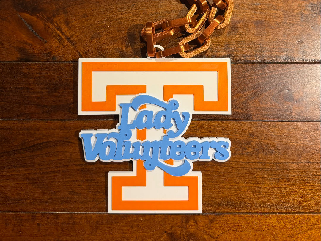 Tennessee Lady Volunteers Oversized Necklace Logo