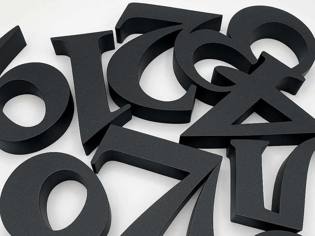 【Cutout Characters】Numbers