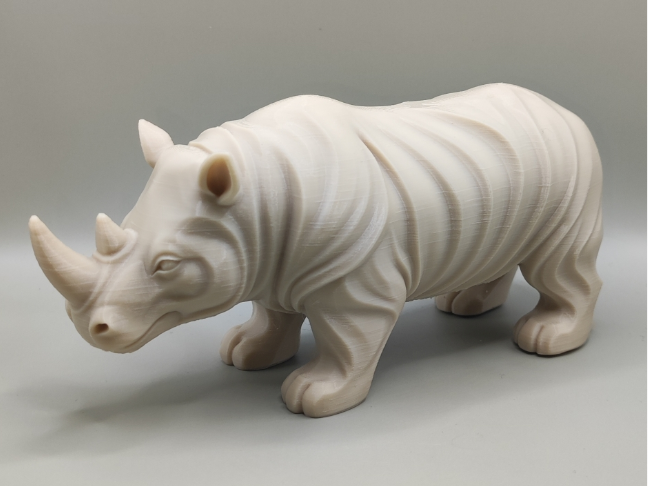 Abstract sculptural Rhino figurine