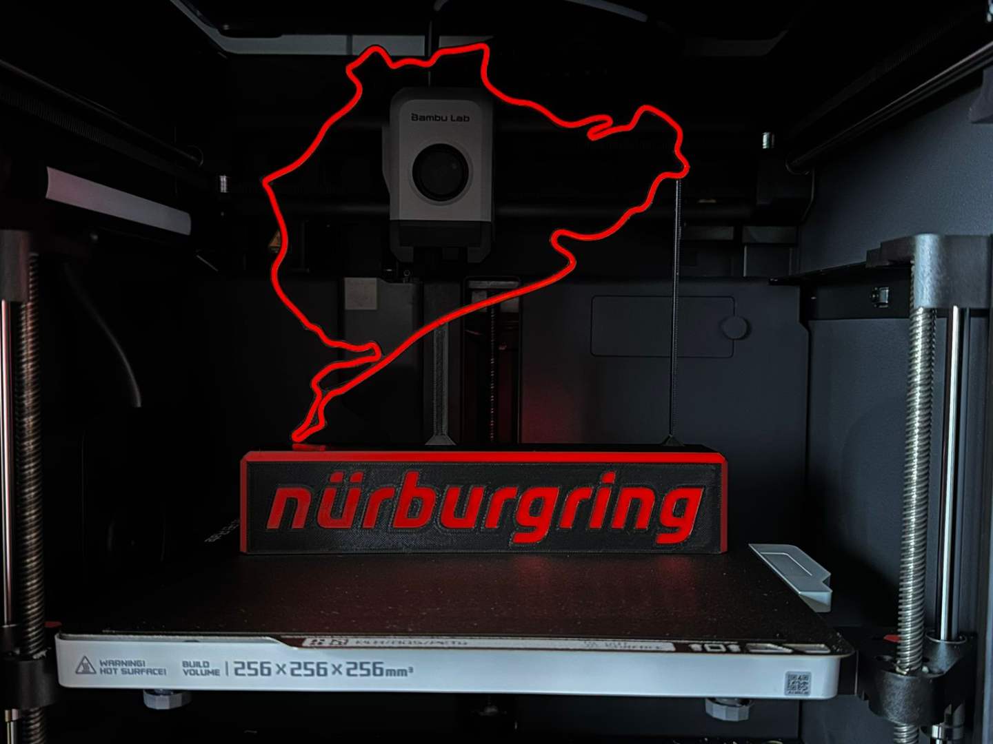 Nurburgring Electroluminescent Track Outline
