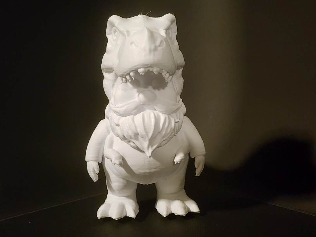 Garden Gnome wearing a T-Rex costume