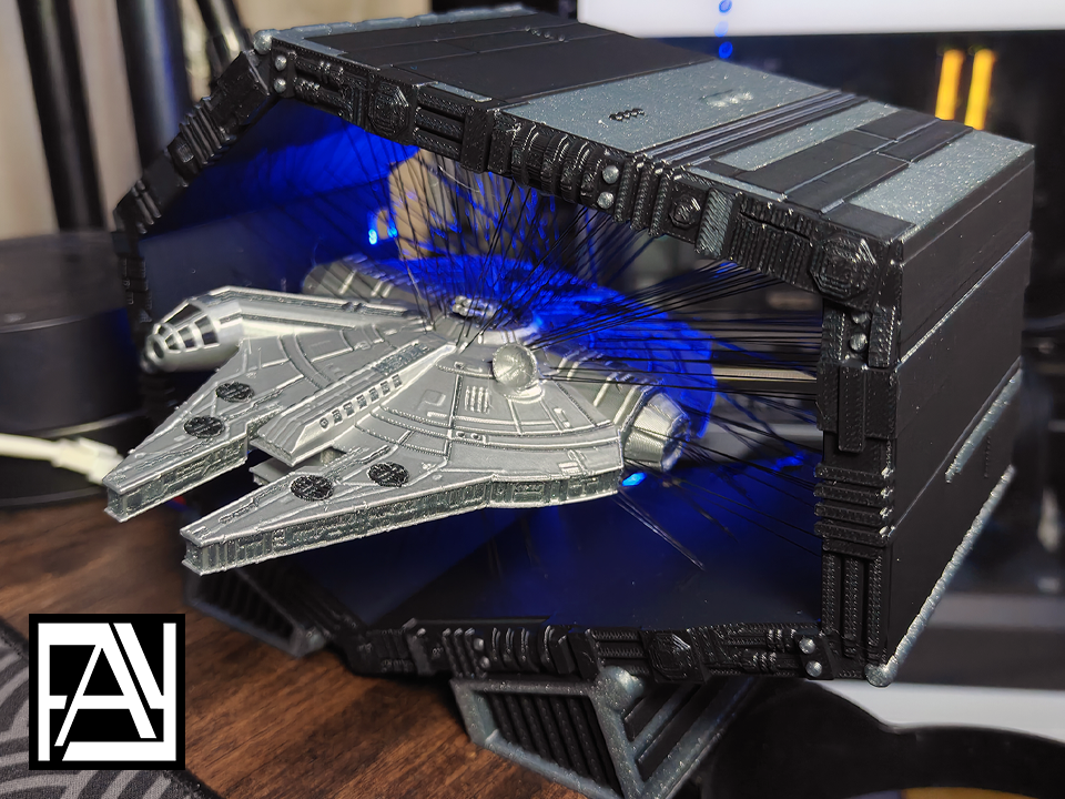 Suspended Millenium Falcon