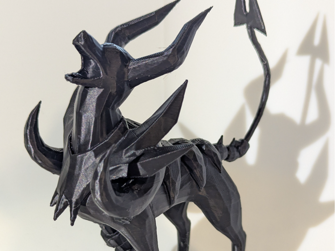 Mega Houndoom Roaring Low Poly