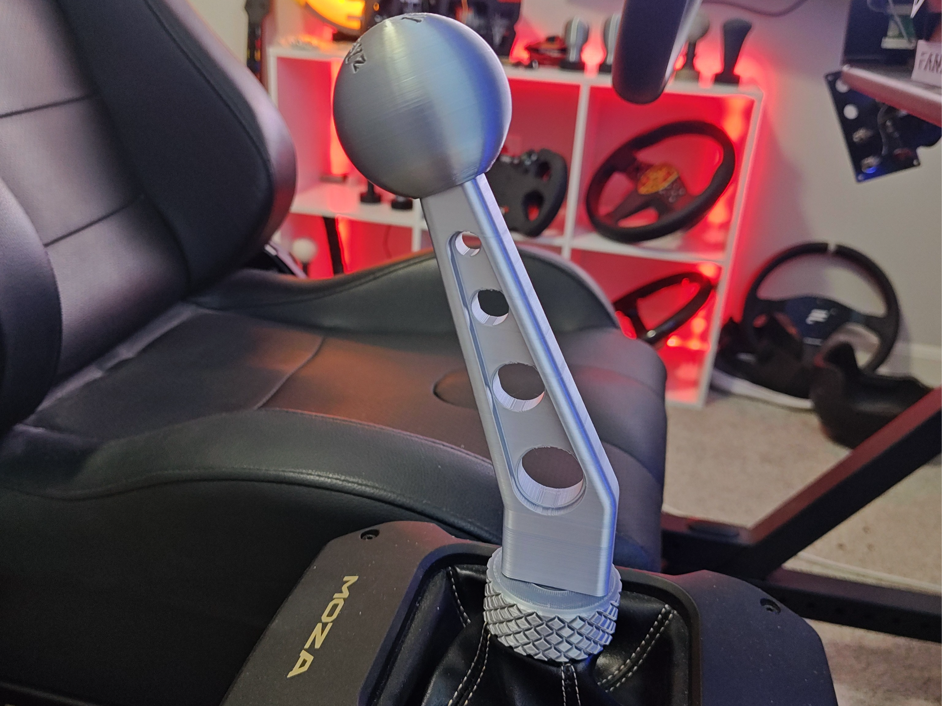 Moza AB9 old school style bent shift lever