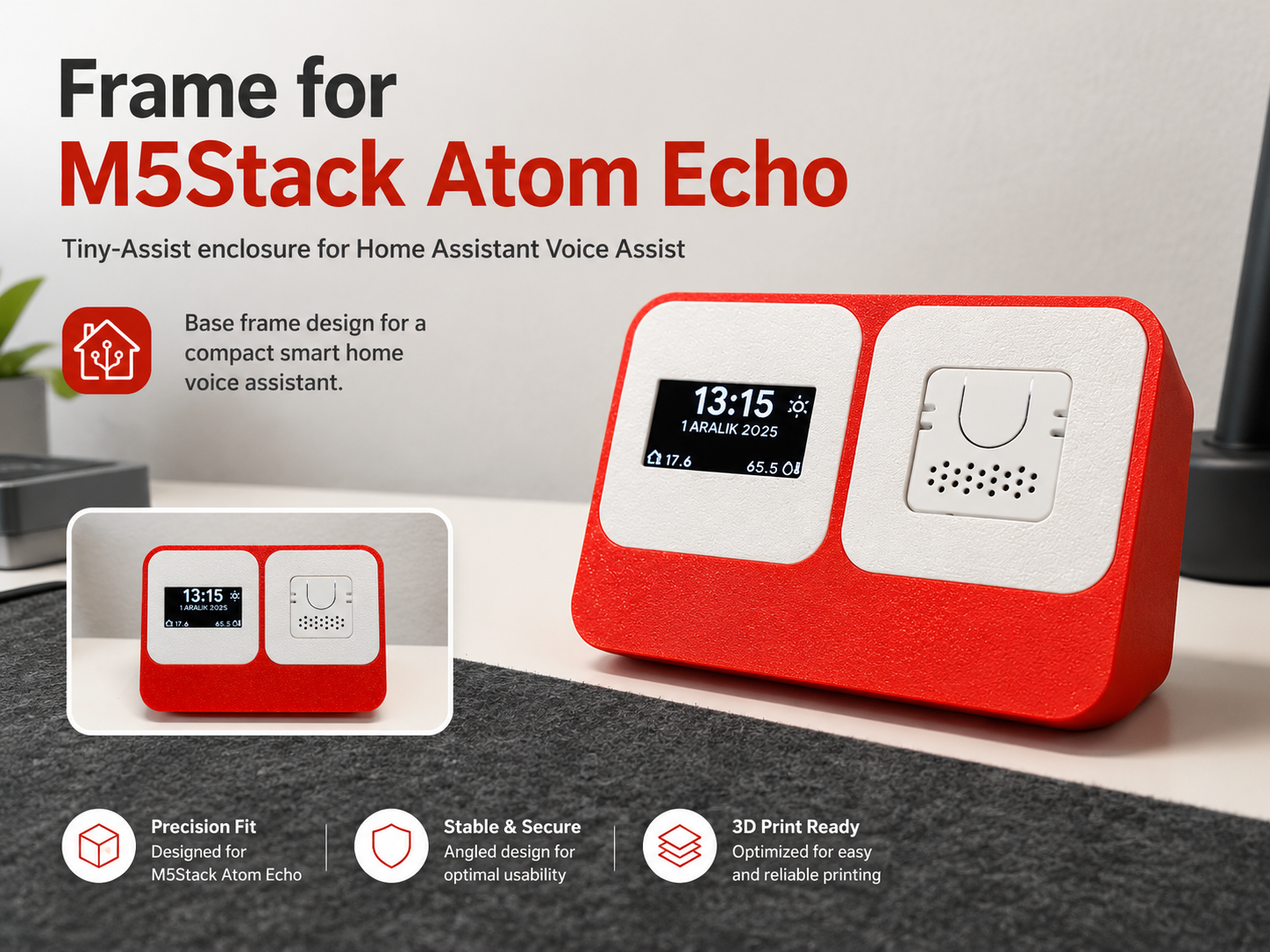 Frame for M5Stack Atom Echo