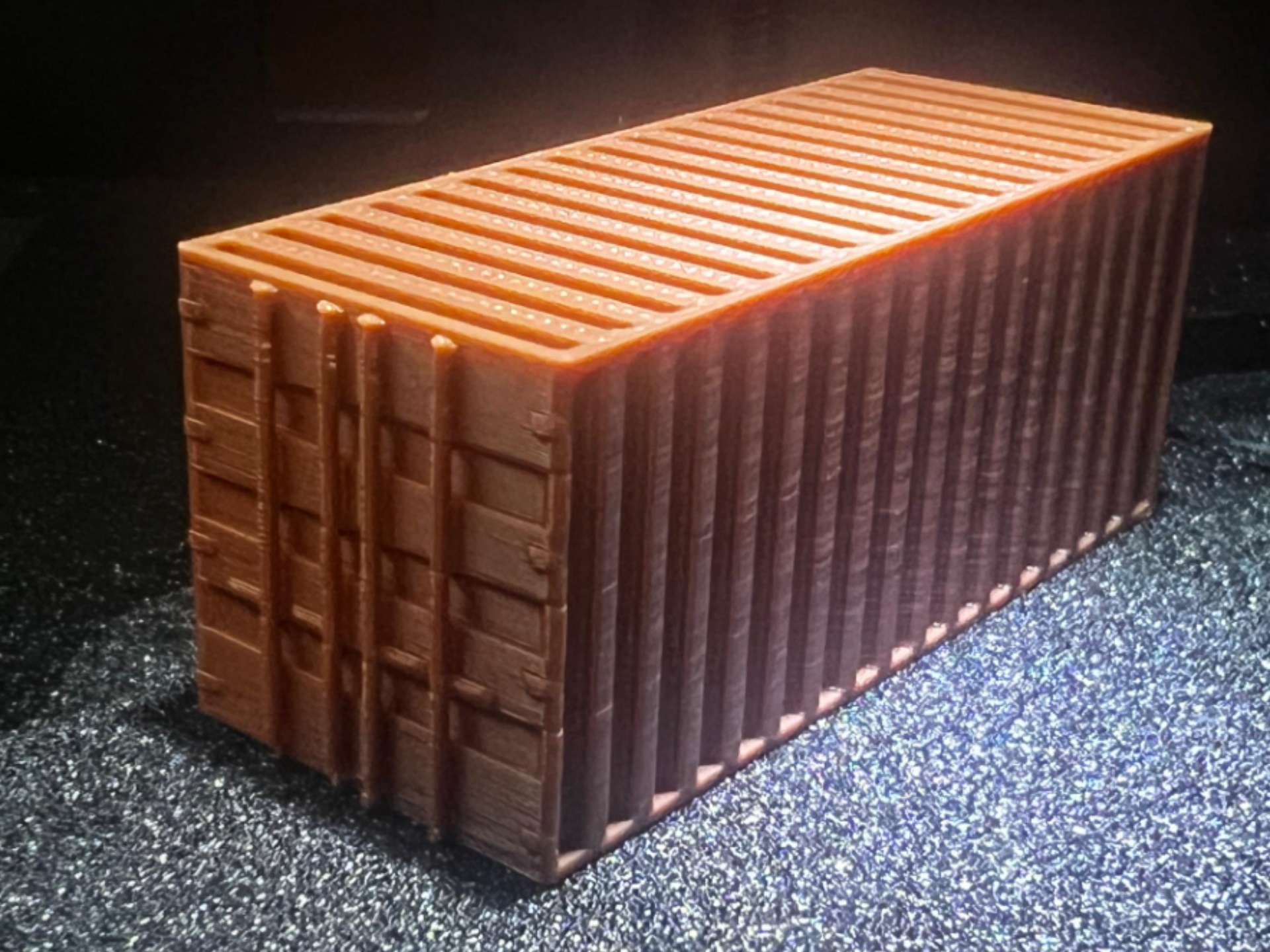 Sea container 20ft H0 | Easy-to-print
