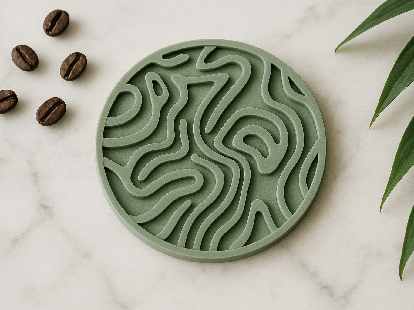 Modern Abstract Coaster Design