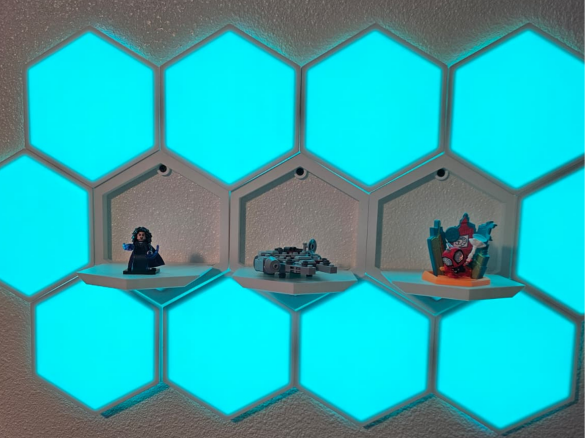 Rotated Hexagon Shelf