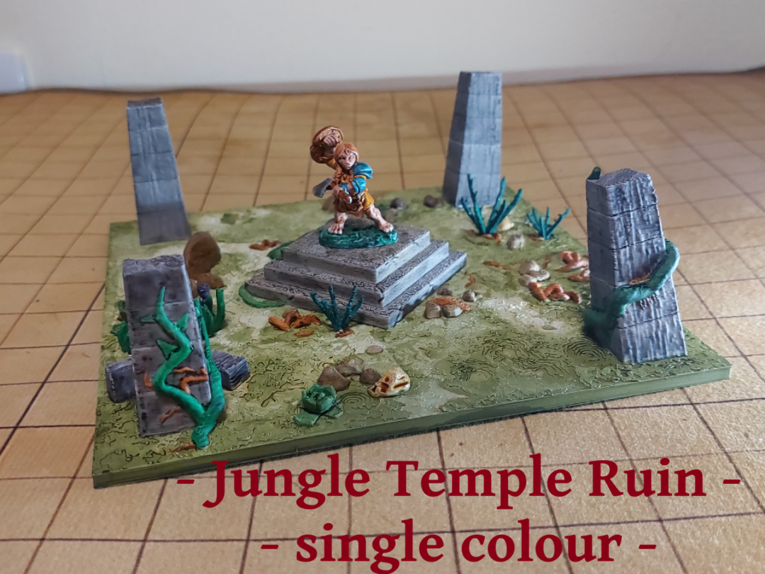 DnD Jungle Temple Terrain - Whole Unit or Openlock