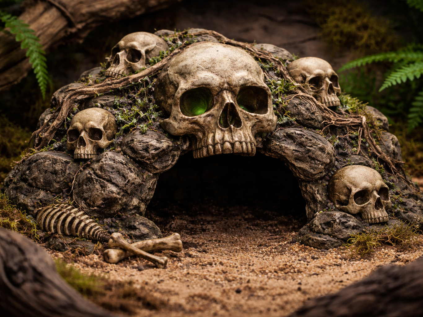 Tana Serpente Teschio (terrario skull)
