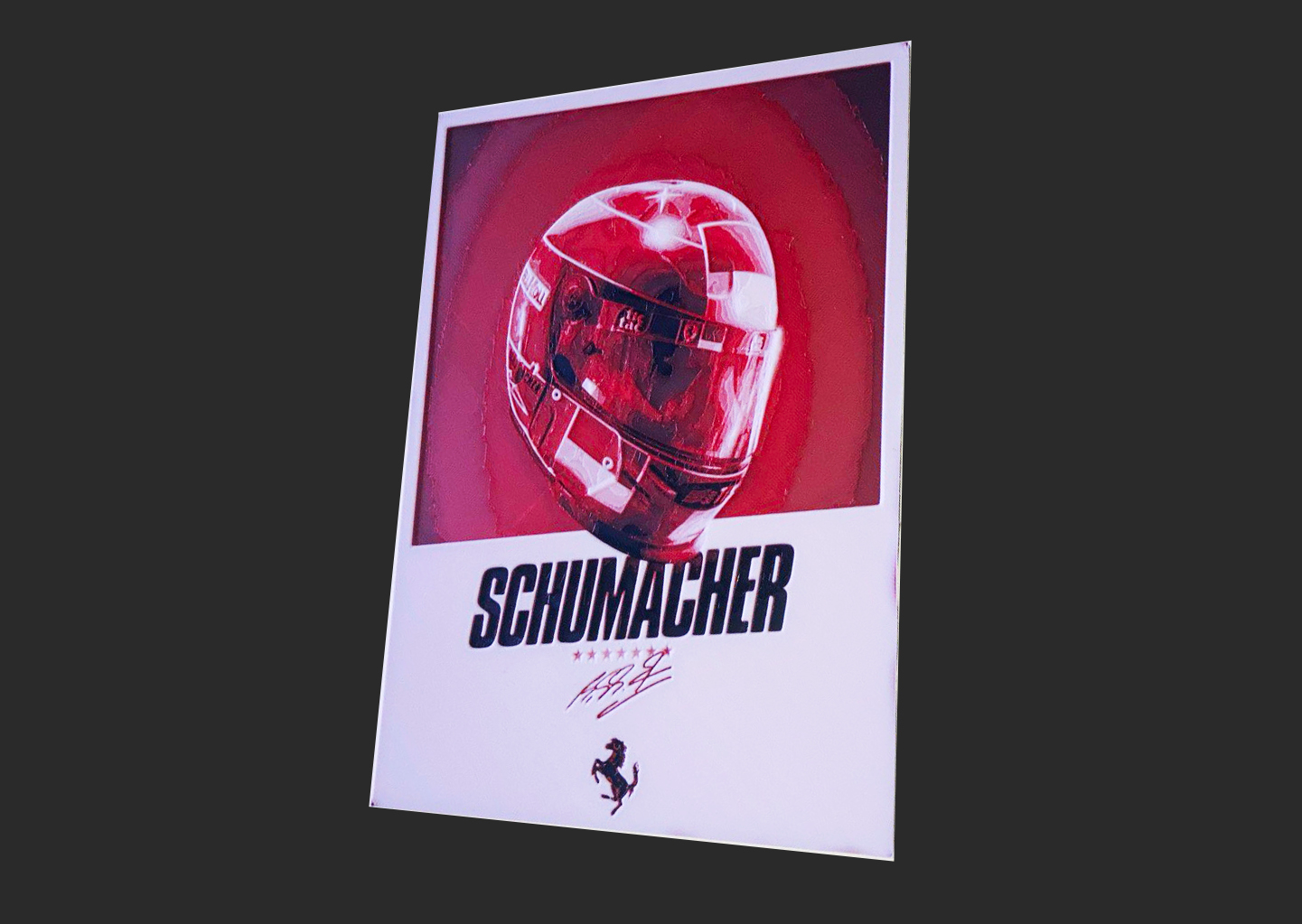 Schumacher Helmet Hueforge Ferrari