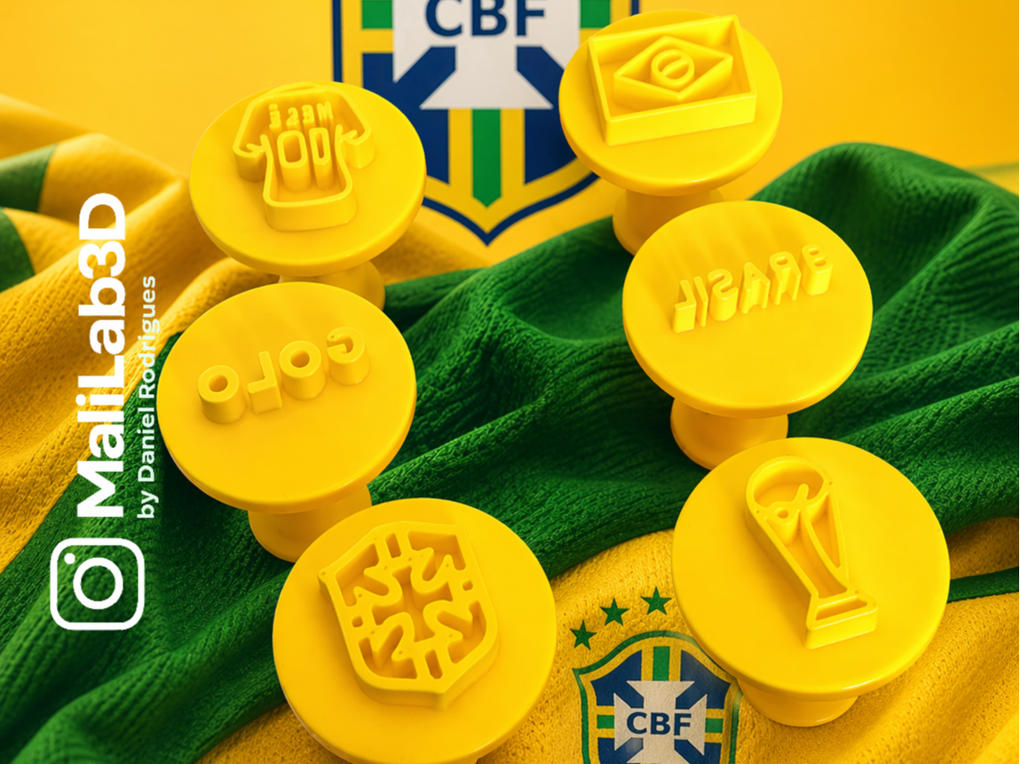 Carimbos para Brigadeiros - Seleção Brasil