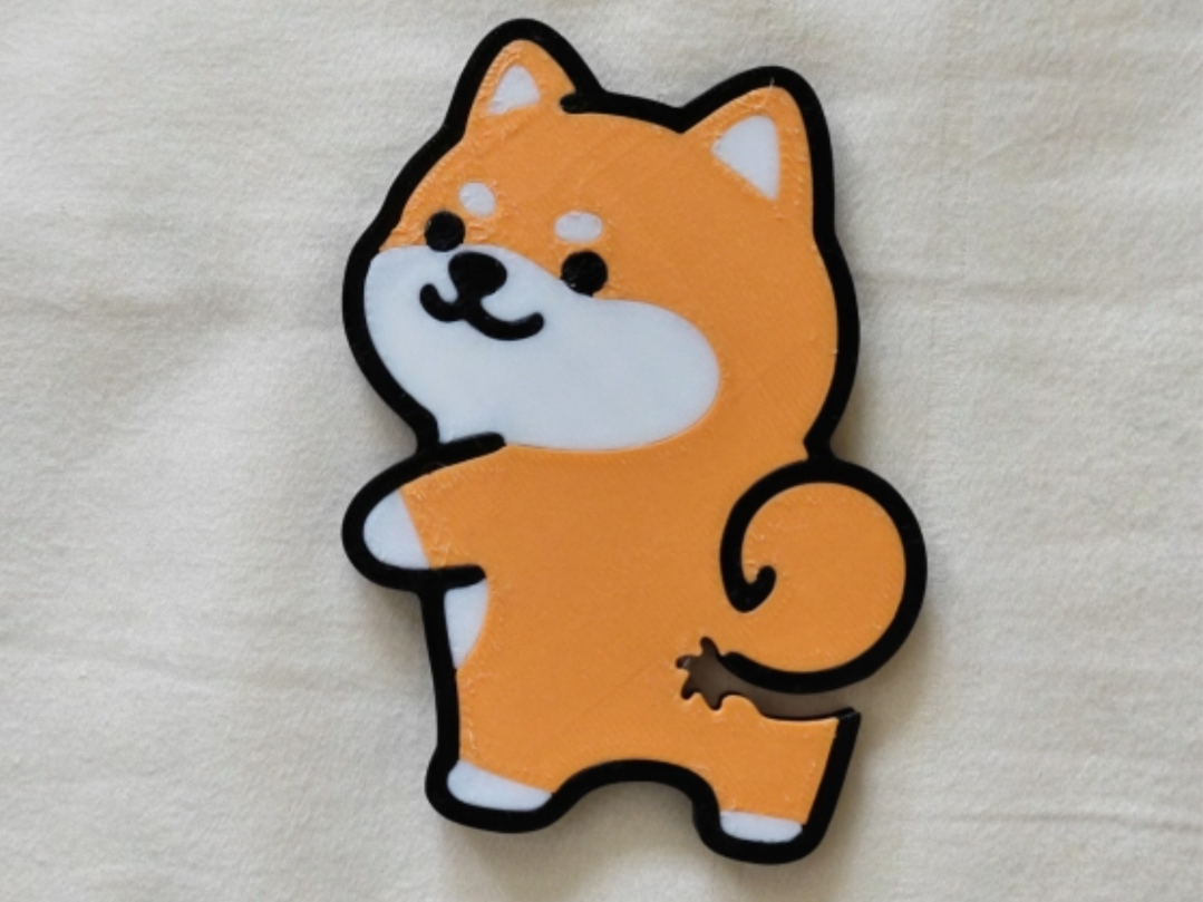 Shiba Inu Butt Bread Clip