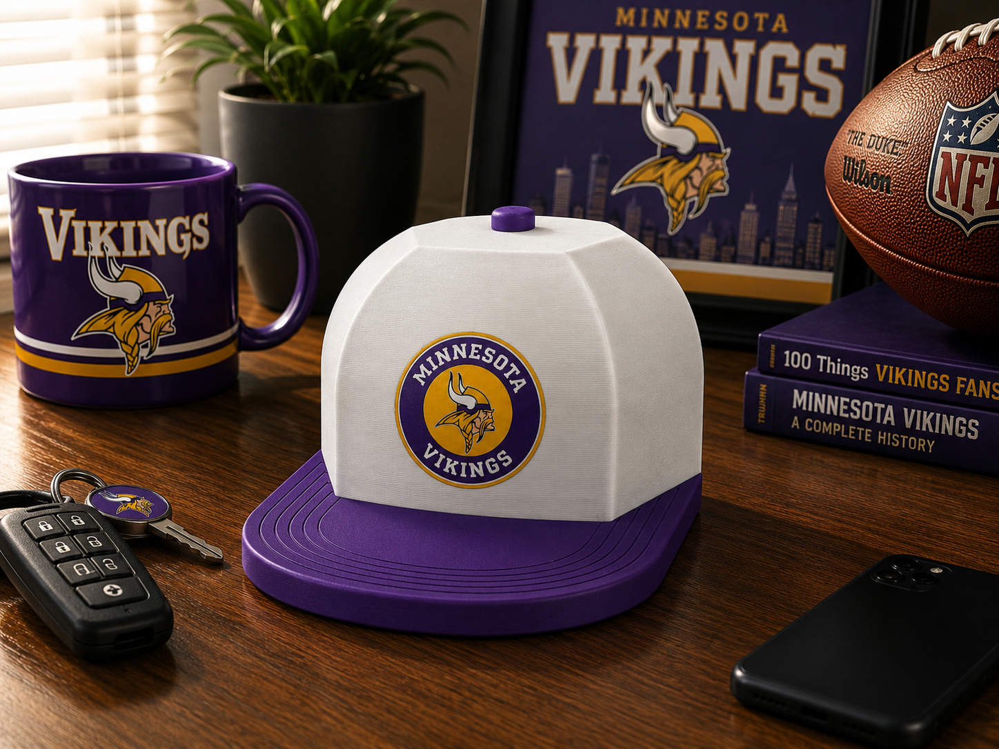 Mini Flat Bill Cap - Minnesota Vikings Edition