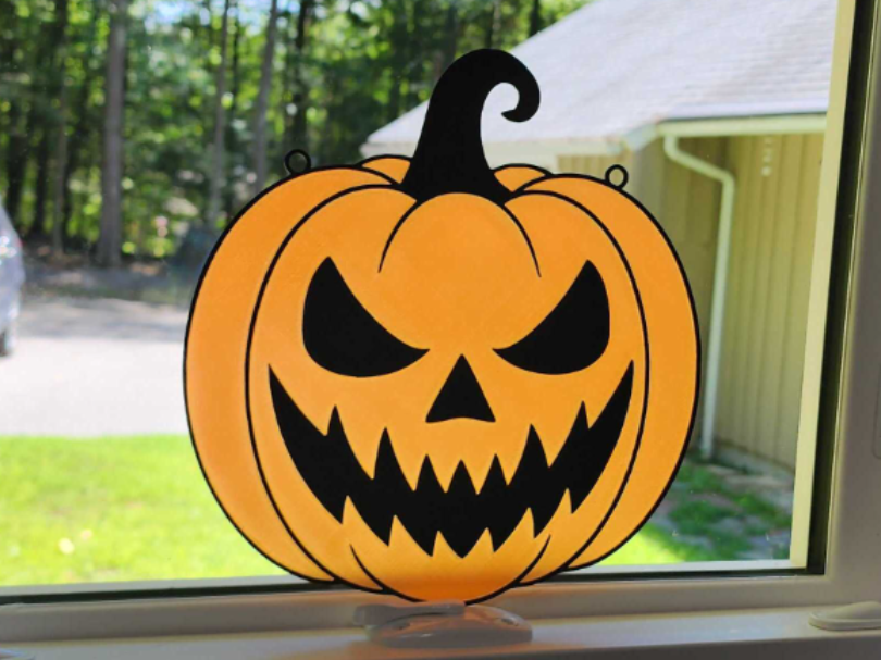 Pumpkin Window Decoration
