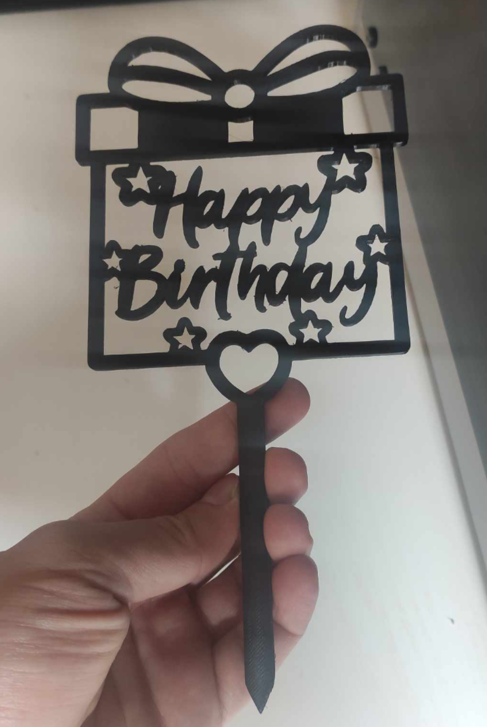 'Happy Birthday' topper