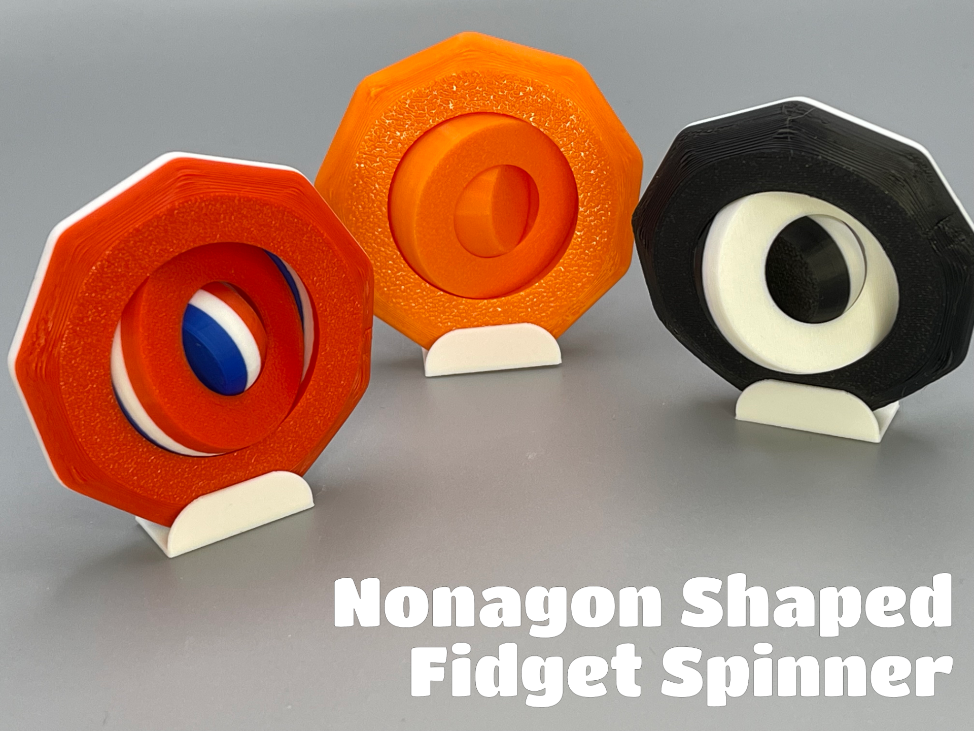 Nonagon-Shaped Fidget Spinner