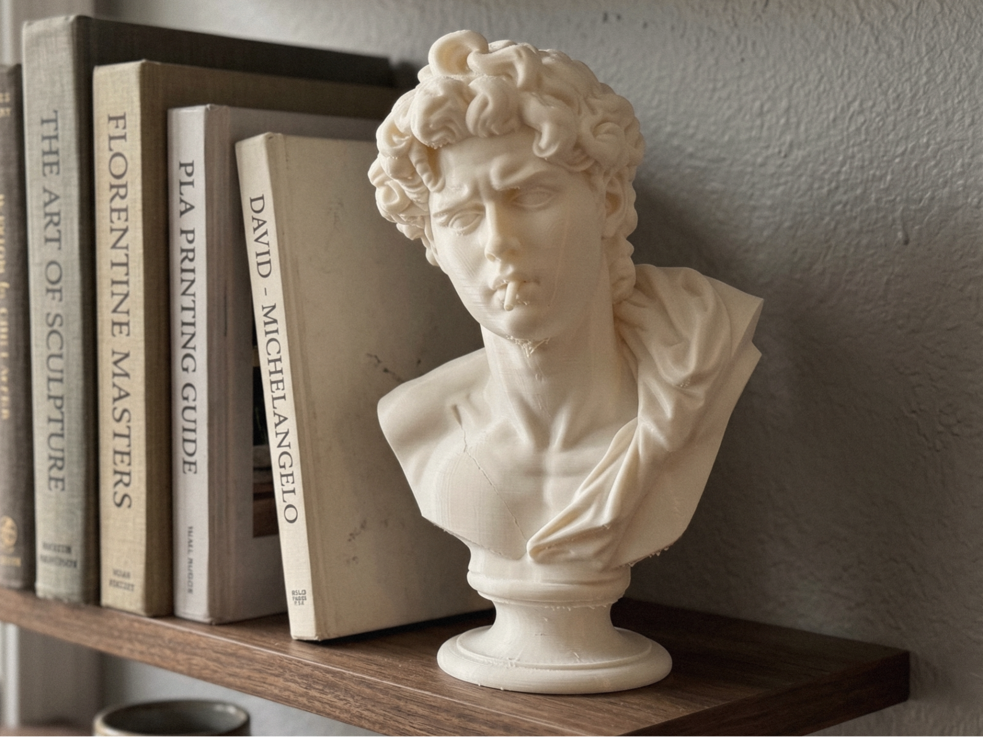 Classic David Bust Sculpture – Modern Art Decor