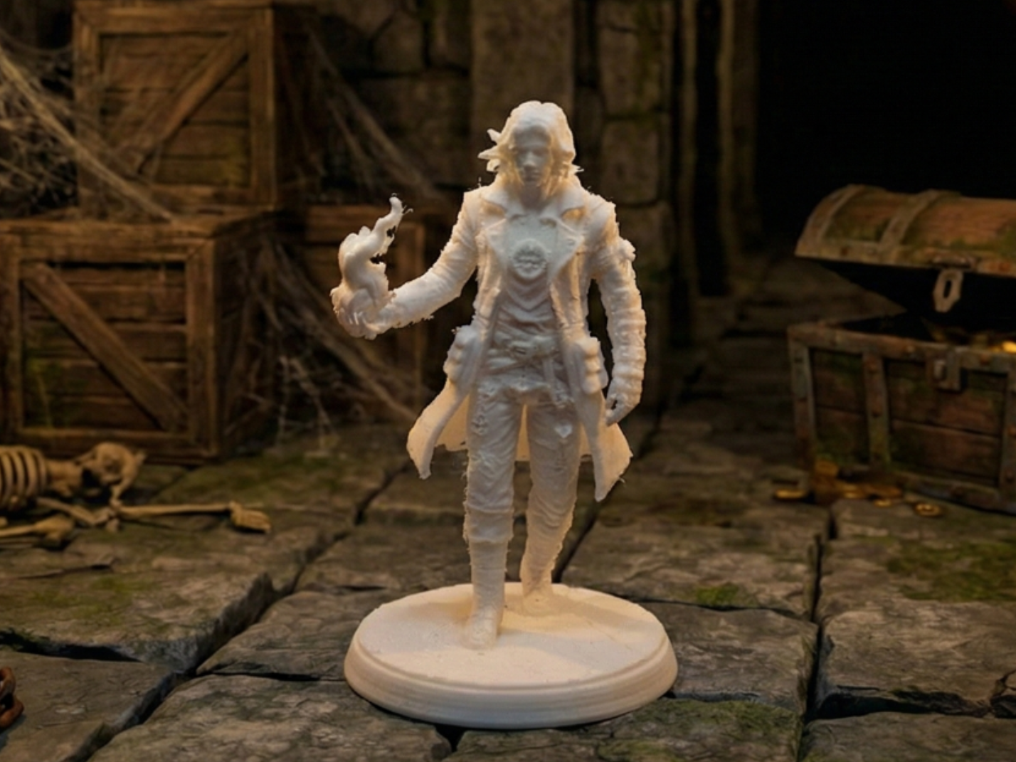 Flame druid miniature