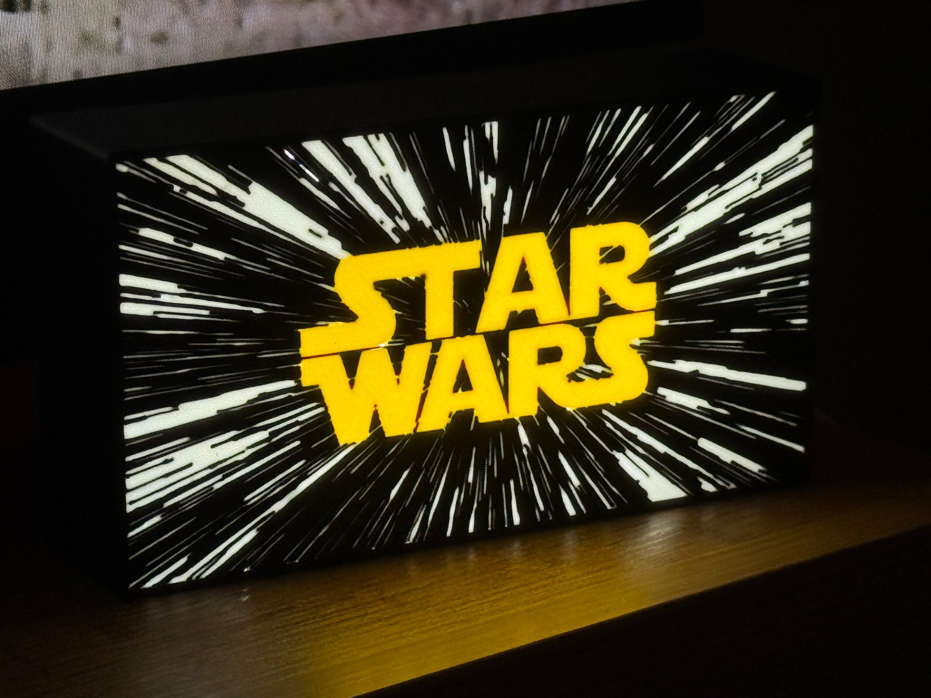 Star Wars Lampe Light Box Hyperspace