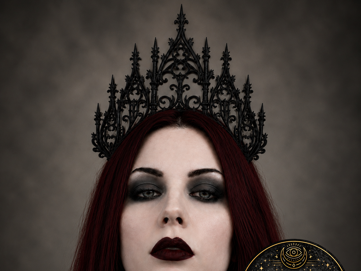 Goth Cathedral Crown Dark Gothic Tiara Headpiece