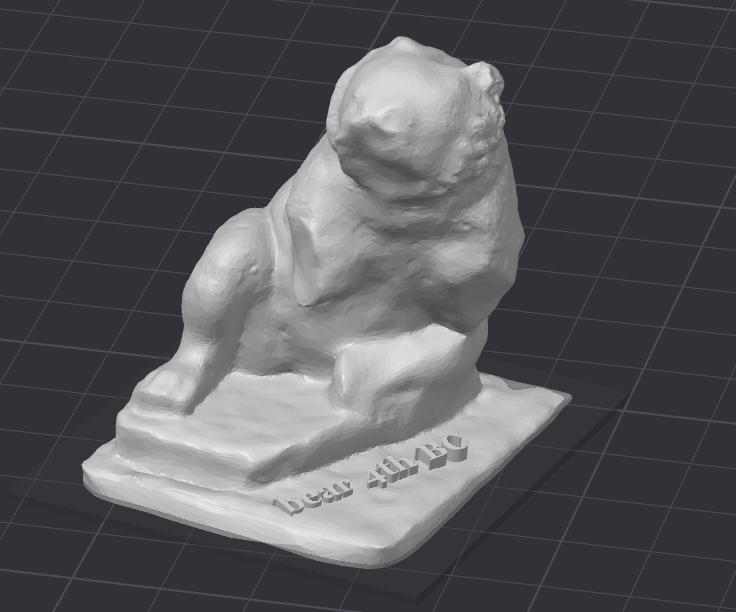 Statue of bear cub Acropolis