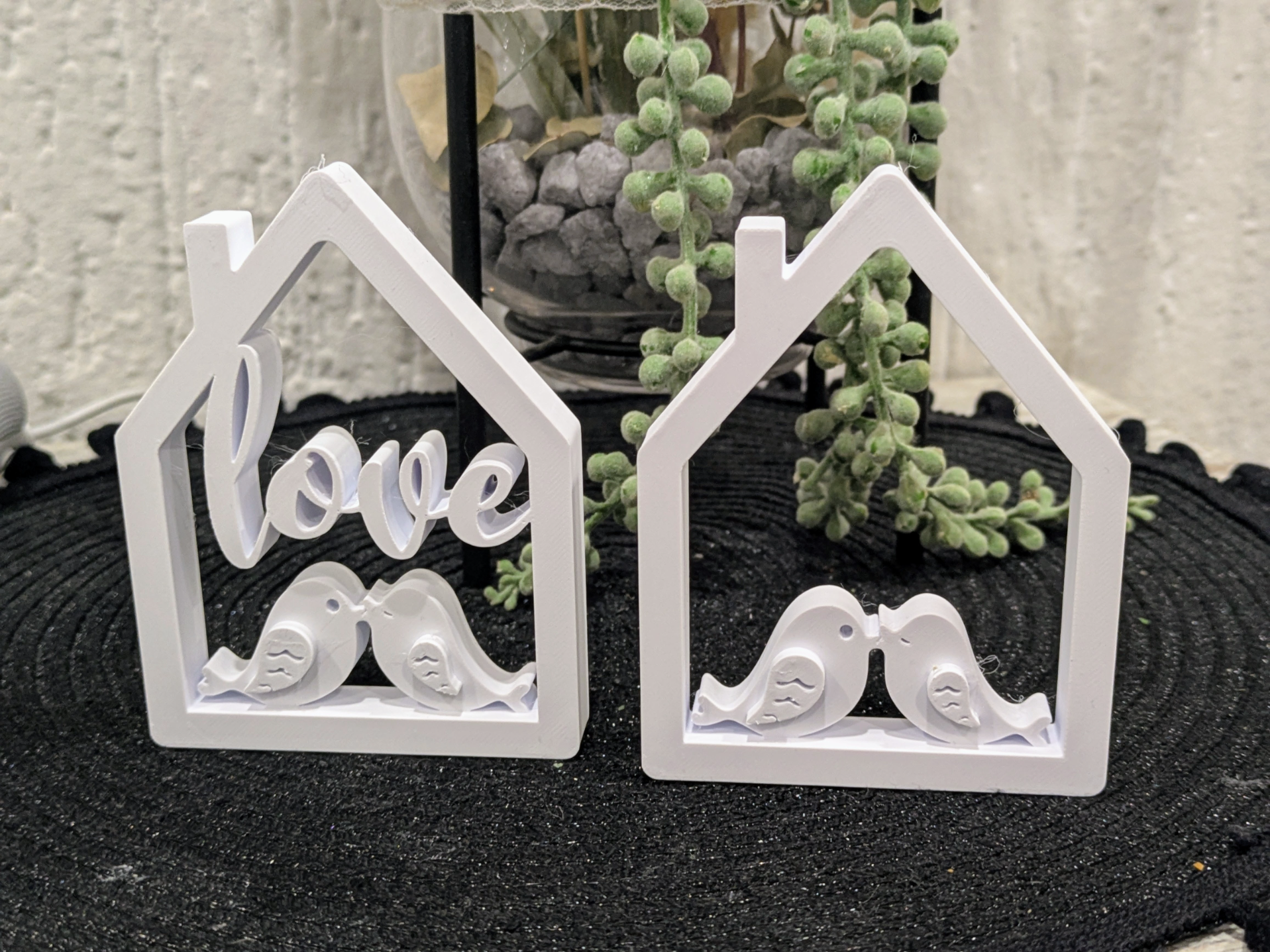 Lovebirds in a House