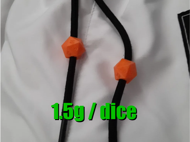 D20 Dice Beads (with numbers)