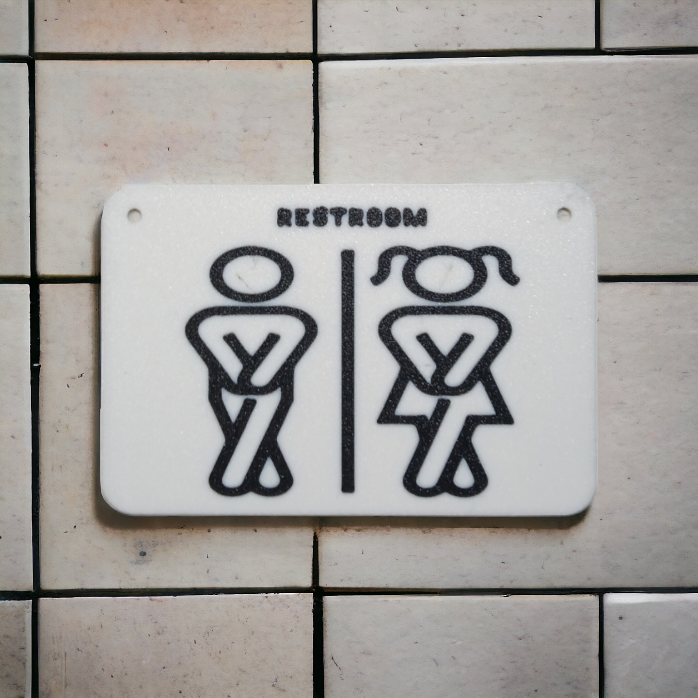 Restroom sign