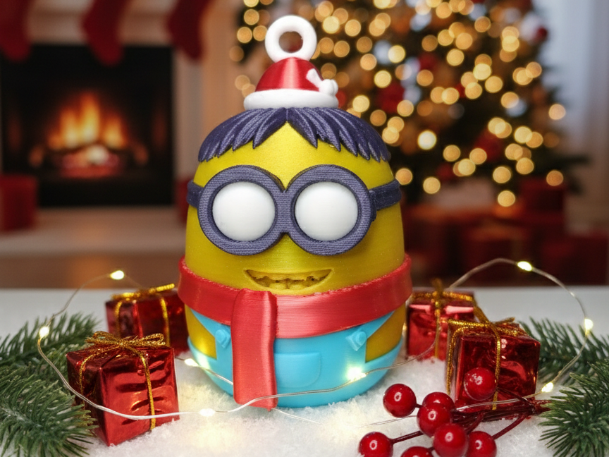 MINION DE NOËL – DÉCORATION v3