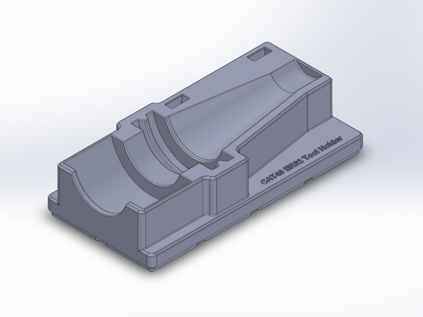 Gridfinity CAT40 ER32 Tool Holder 2.75 Gage Length